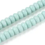 Opaque Spray Painted Glass Beads