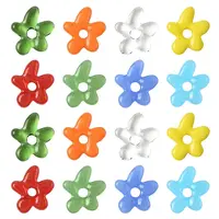 16Pcs 8 Colors Handmade Lampwork Beads