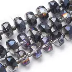 Electroplat Glass Beads Strands