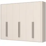 Šestidveřová šatní skříň s osvětlením renfri - kašmír