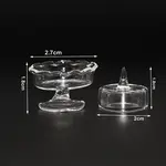 Mini Glass Cake Tray with Lid