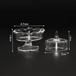 Mini Glass Cake Tray with Lid
