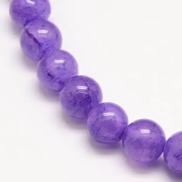 Dyed Natural Green Jade Beads Strands