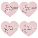 1 Bag Coated Paper Thank You Greeting Card