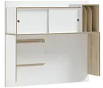 Nástavec k psacímu stolu dylan - bílá/dub světlý