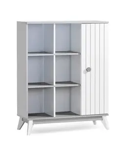 Dětský regál tweety - bílá/šedá