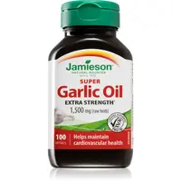 Jamieson Super Garlic Oil 1,500 mg kapsle pro podporu imunitního systému 100 cps