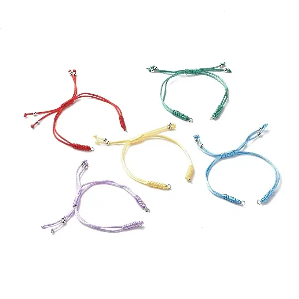 Adjustable Nylon Braided Cord Bracelet Making Accessories