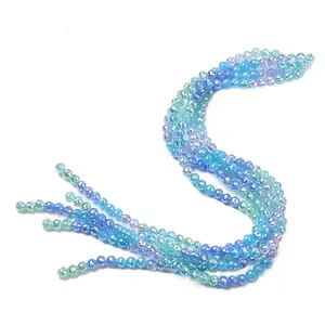 Electroplate Glass Beads Strands