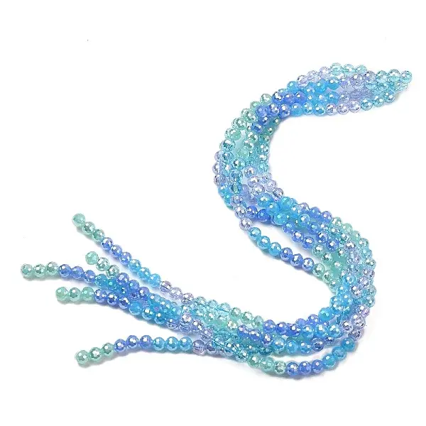 Electroplate Glass Beads Strands