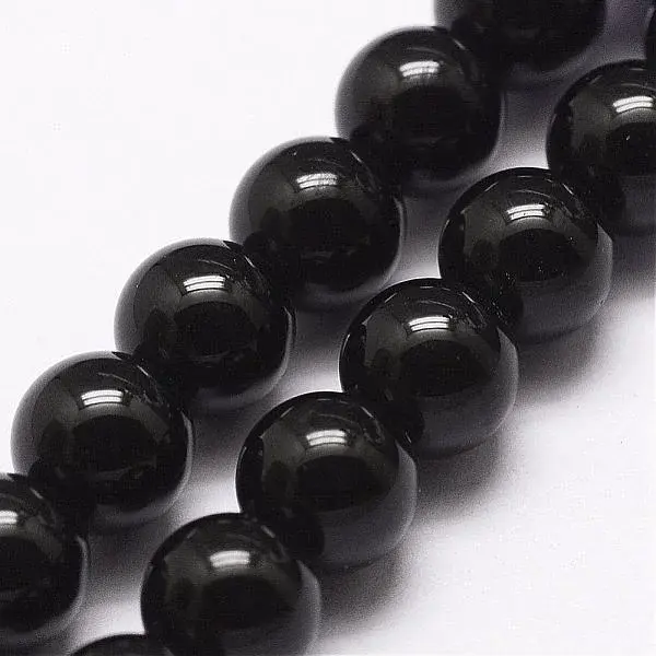 Natural Black Onyx Beads Strands