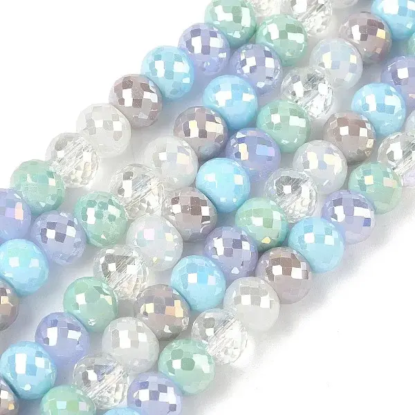 Electroplate Glass Beads Strands