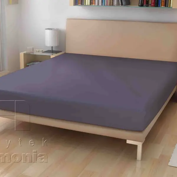 60-jersey prostěradlo - ocelové šedé - 140 x 200 cm