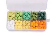 10 Grids 10 Colors Wax Granule Set