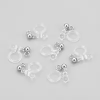 304 Stainless Steel and Plastic Clip-on Earring Findings