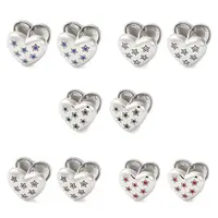 304 Stainless Steel Clear Cubic Zirconia Hoop Earrings for Women