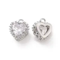 Brass Pendants with Clear Glass