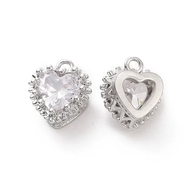 Brass Pendants with Clear Glass