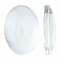 Transparent Oval Glass Cabochons