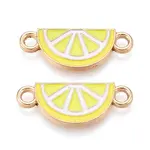 Alloy Enamel Fruit Connector Charms