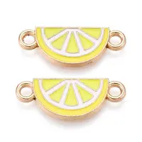 Alloy Enamel Fruit Connector Charms