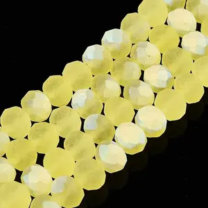Transparent Glass Beads Strands