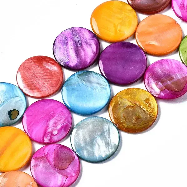 Natural Freshwater Shell Beads Strands