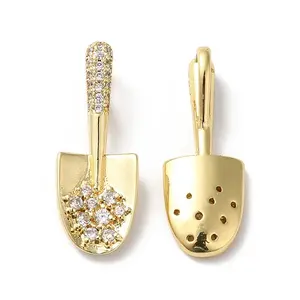 Rack Plating Brass Cubic Zirconia Pendants