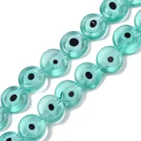 Handmade Evil Eye Lampwork Beads Strands