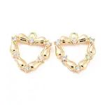 Brass Micro Pave Cubic Zirconia Pendants