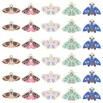 30Pcs 5 Styles Alloy Enamel Pendants