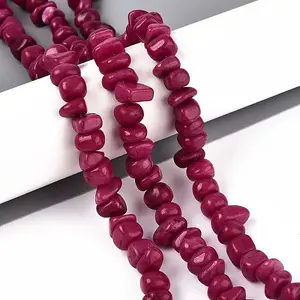 Dyed Natural Yellow Jade Beads Strands