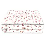 Miminu Povlečení do postýlky, bavlna, 2D sada, Kačenky - bílá, pudrově růžová