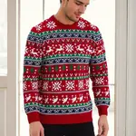 82363 Dewberry Christmas Mens Sweater-RED-1