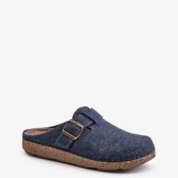 Men's slippers with buckle profilactic slippers Inblu blue