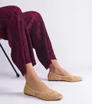 Gemre Béžové pletené baleríny Salinela