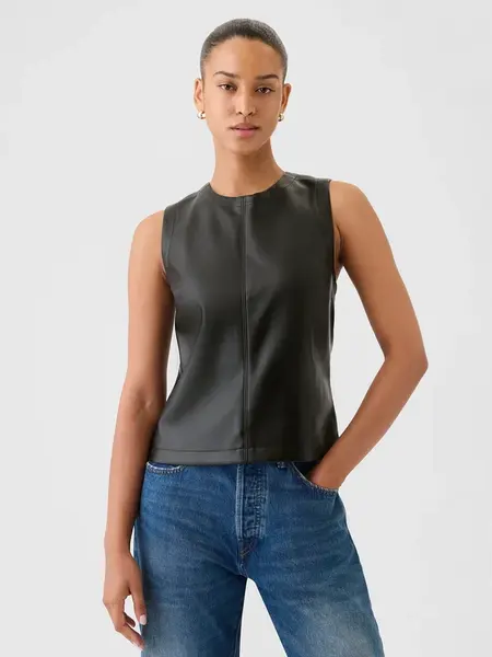GAP Faux leather top - Women's