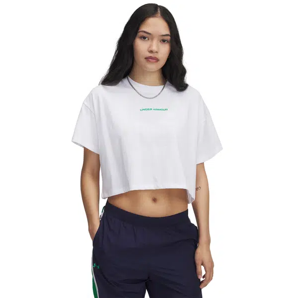 Women's T-shirt Under Armour W Varsity Mix HW SS Crop