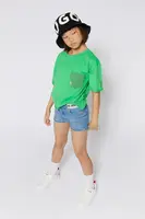 Detské rifľové krátke nohavice HUGO