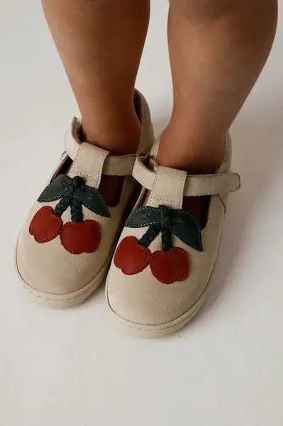 Detské kožené poltopánky Donsje Lowy Shoes Cherry
