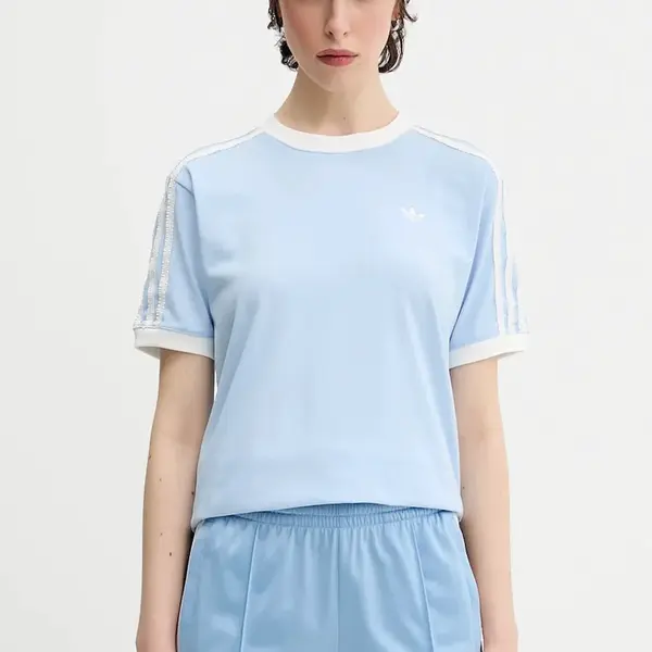 Bavlněné tričko adidas Originals Ruffle 3S Tee