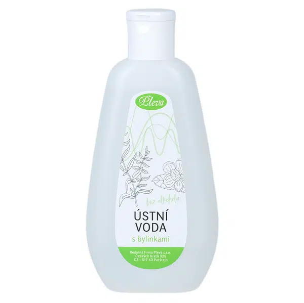 PLEVA Ústní voda s bylinkami bez alkoholu 200 g