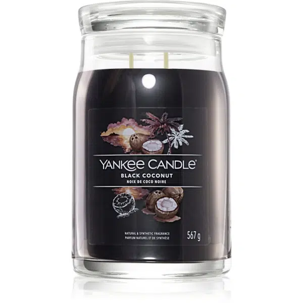 Yankee Candle Black Coconut vonná svíčka Signature 567 g