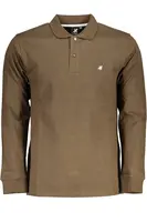 Pánské hnědé polokošile s dlouhým rukávem