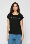 Black T-shirt with Ladies Friends logo