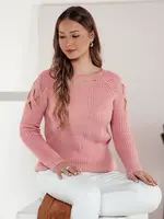 Dámsky sveter SLITARIA ružový