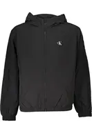 Calvin Klein Men's Brand Logo Detailed Regular Fit Long Sleeve Black Jacket