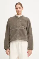 Fleecová mikina The North Face TNF Extreme Pile dámská, hnědá barva, hladká, NF0A88ZBBOW1