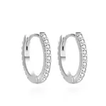 Agato Okouzlující stříbrné kruhy se zirkony AGUC3471