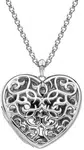 Hot Diamonds Něžný náhrdelník pro ženy Large Heart Filigree Locket DP669 (řetízek, přívěsek)